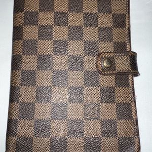 Louis Vuitton Damier Ebene Small Ring Agenda Cover